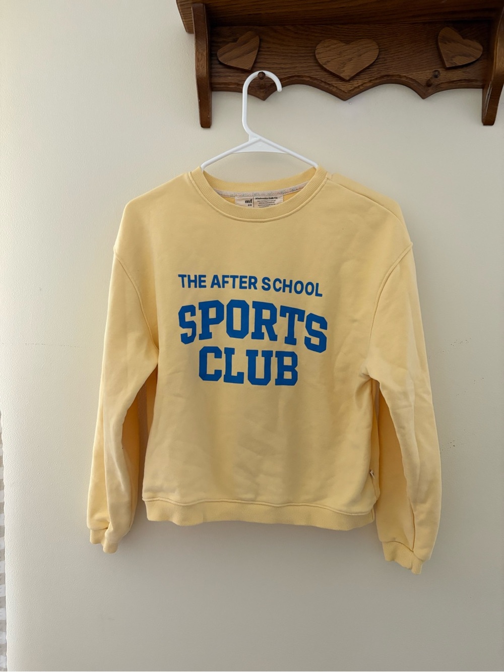 Minimalist Folk Co Afternoon Sports Club Sweatshirt Size 10-12